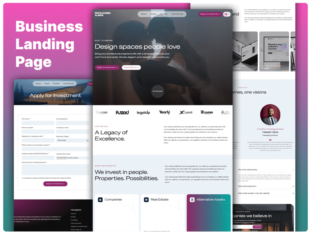 Business Landing Page