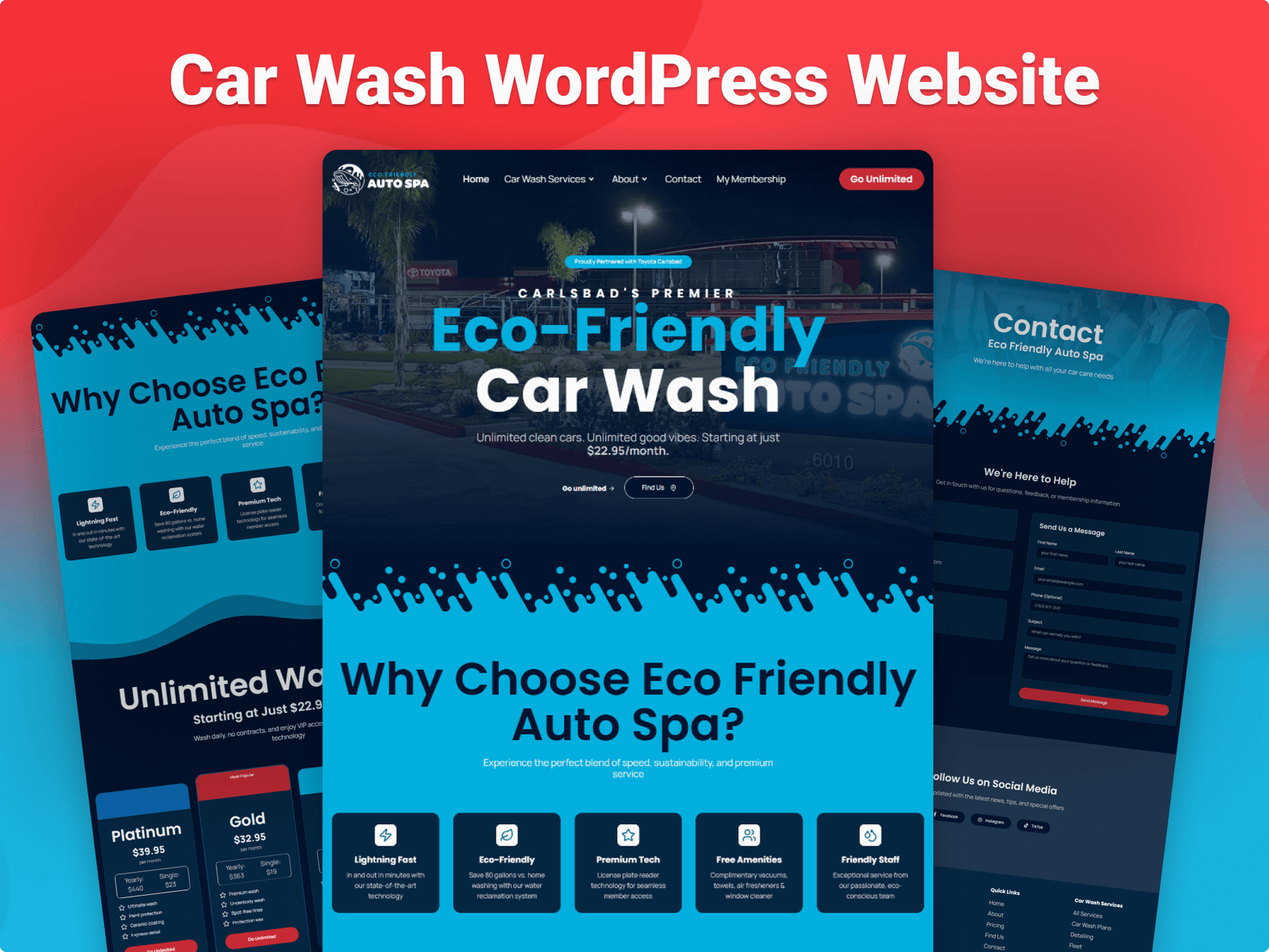 Car Wash WordPress Website