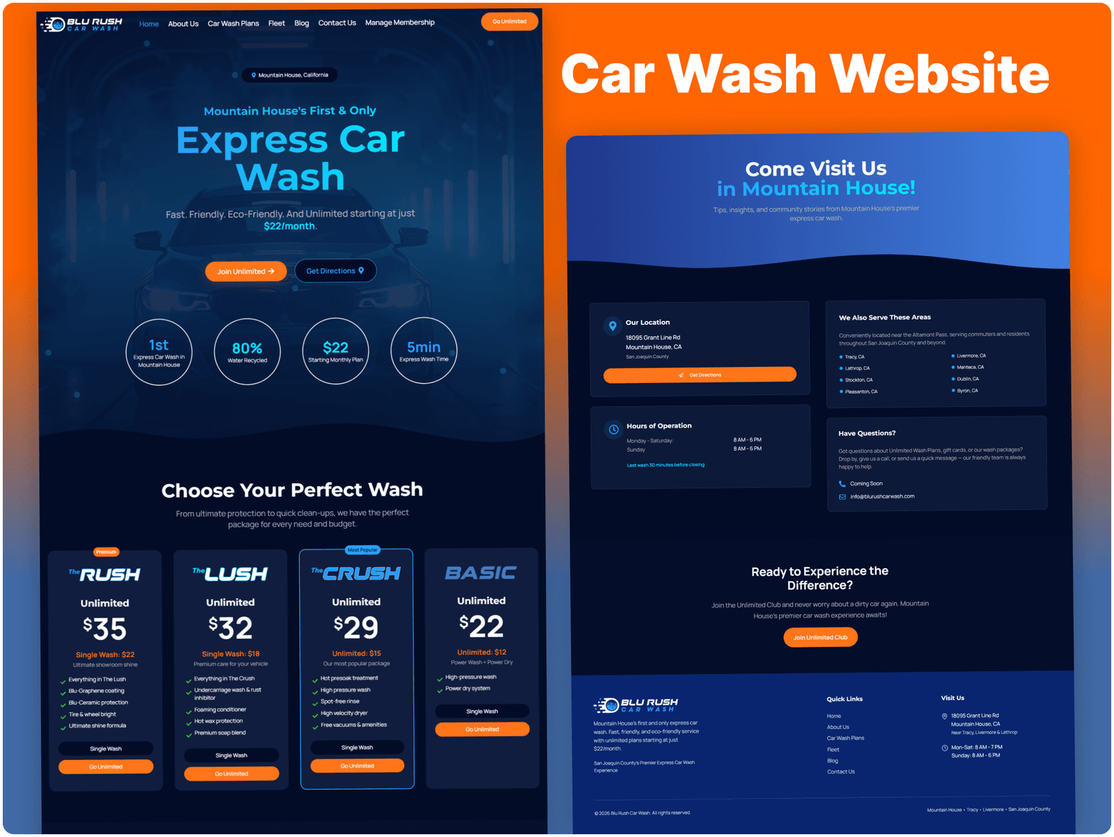 Express Car Wash Website