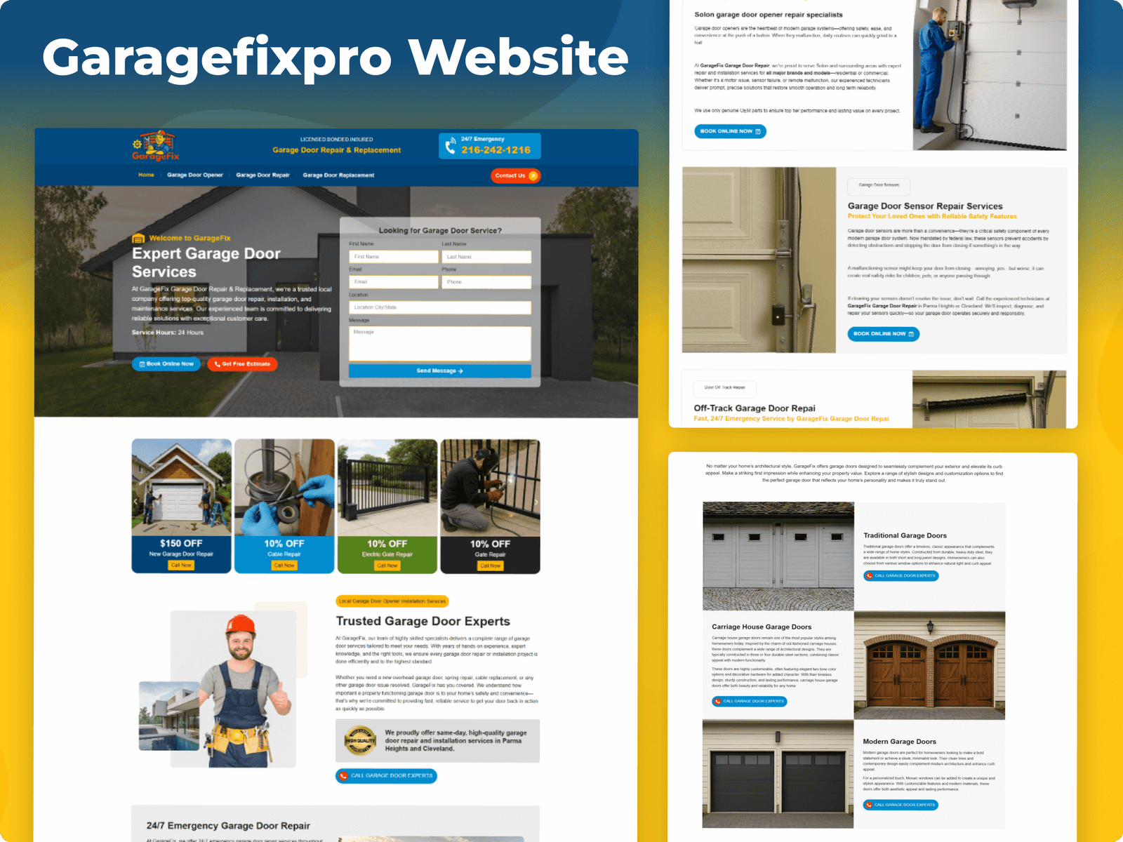 Garagefixpro Website