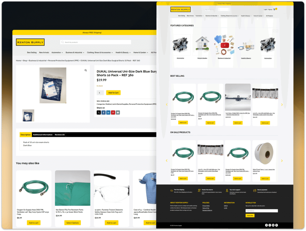 Kentonsupply Website