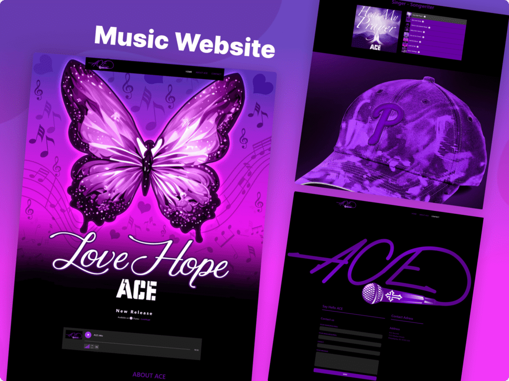 Music Website Landing Page