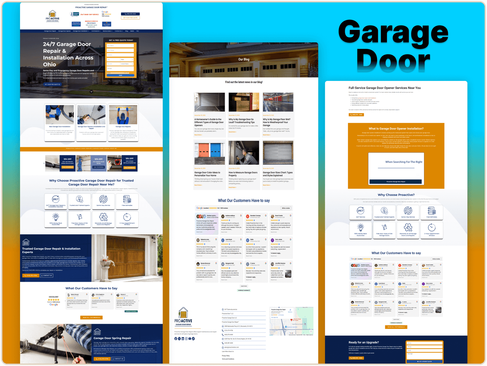Proactivedoor Garage Door Website