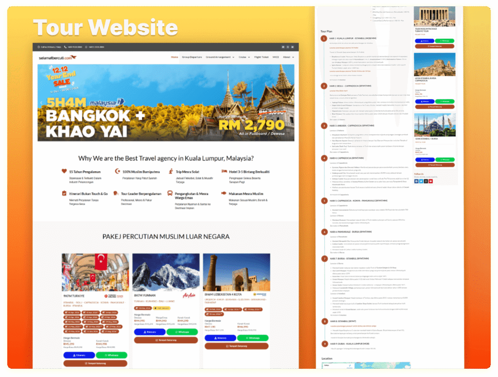 Tour Website