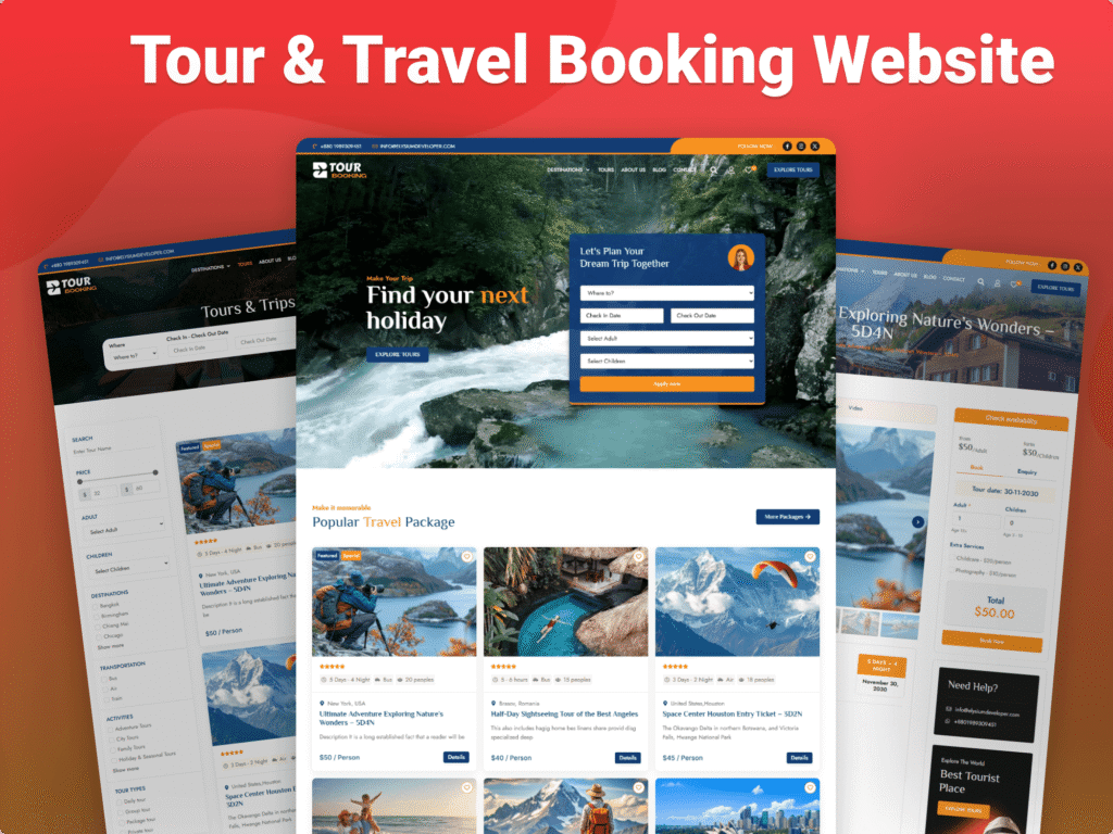 Tour Booking Website