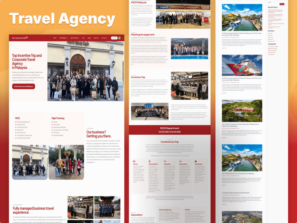 Travel Agency Website