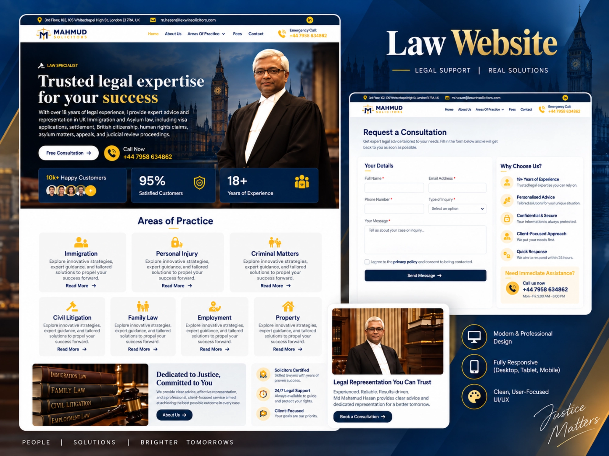 Mahmud Solicitors Law Firm Website Design and Development