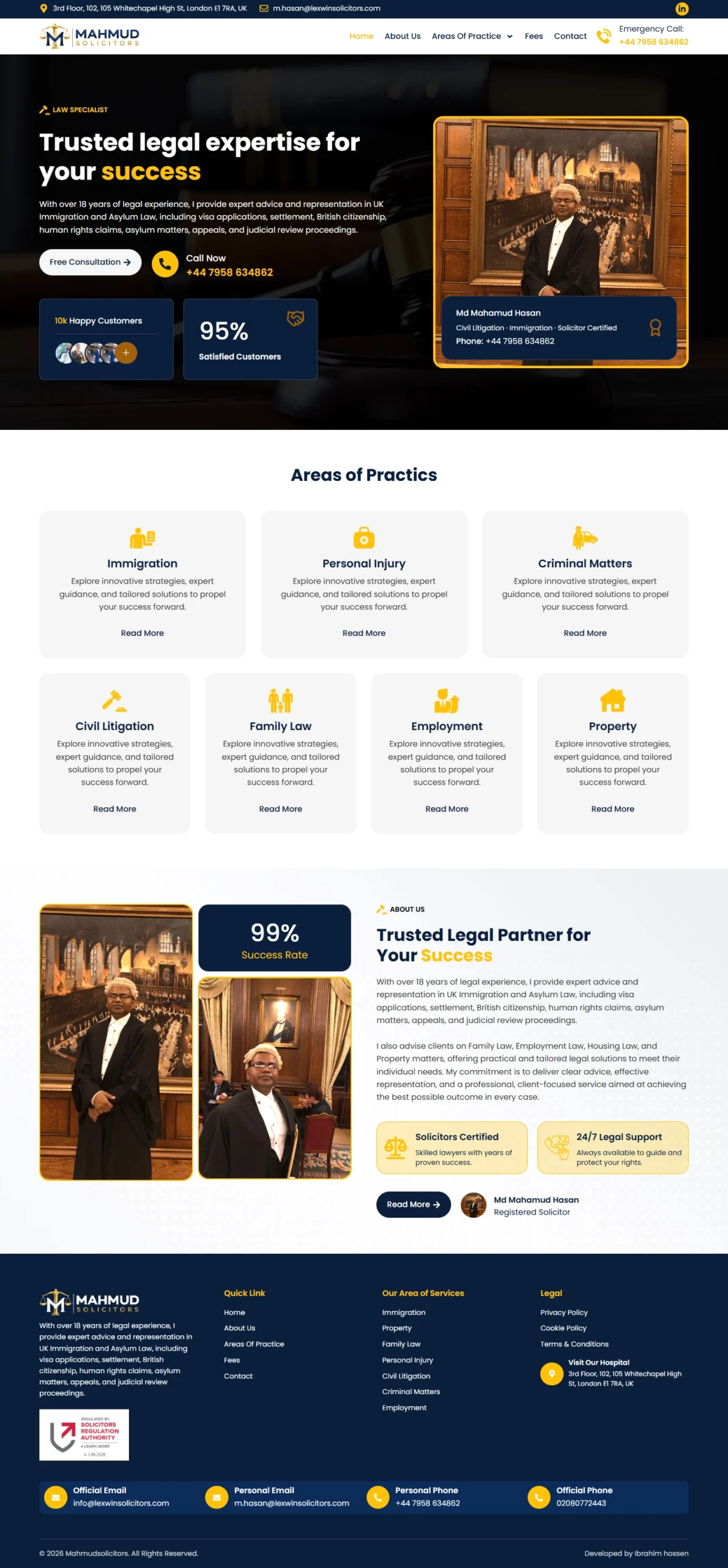 Mahmud Solicitors Law Firm Website Design and Development