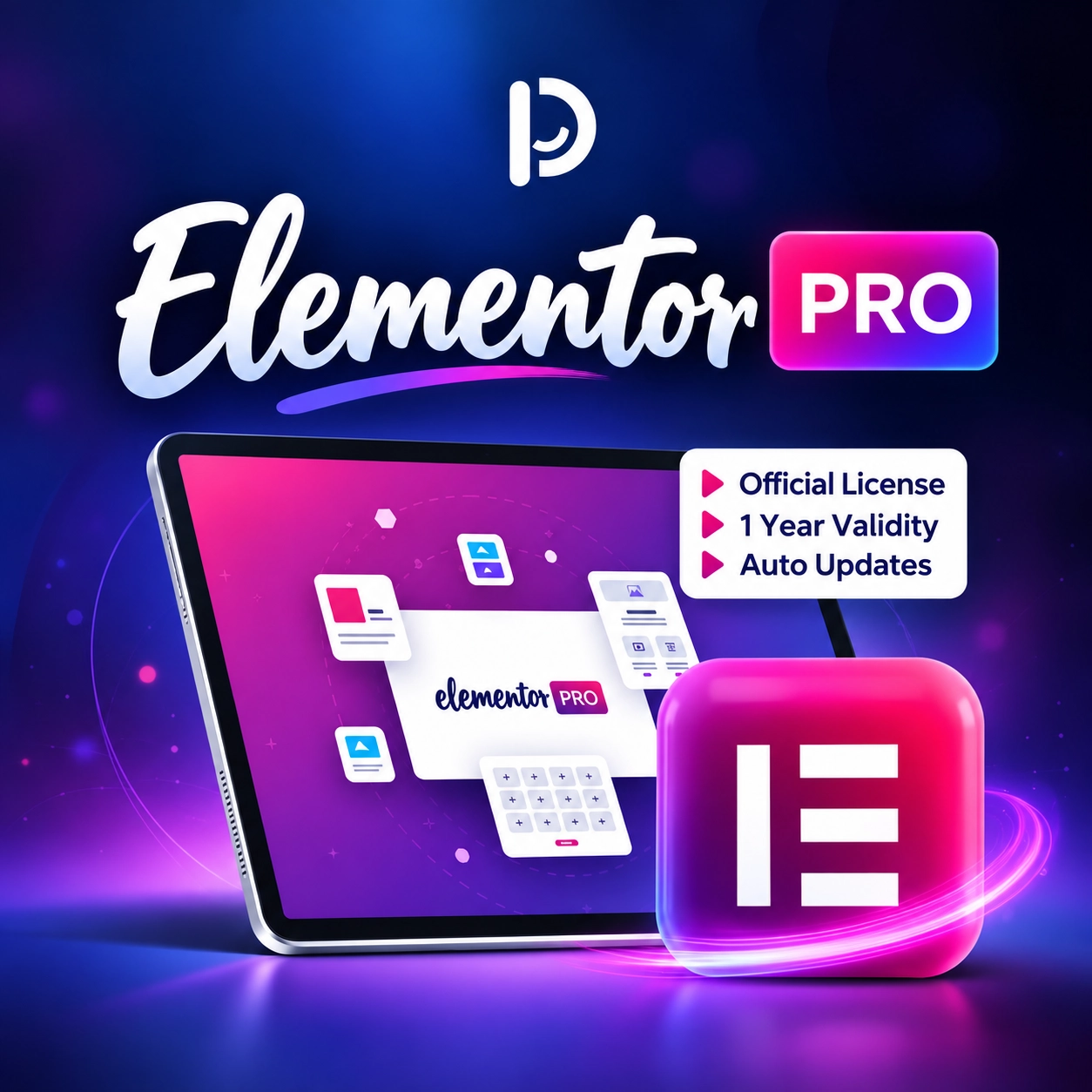 Elementor Pro WordPress Page Builder Official License